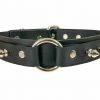 Funk Plus 1 1/8" Black Vegan Leather Spike O-Ring Collar Men's Stuff