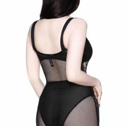 Killstar Feral AF Fishnet Dress - Black Women's Stuff