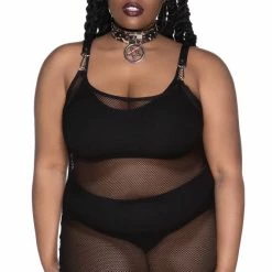 Killstar Feral AF Fishnet Dress - Black Women's Stuff