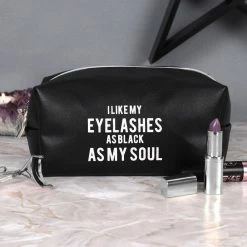Gothic Gifts Gift Ideas As Black As My Soul Makeup Bag