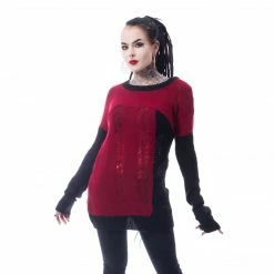 Heartless Fraction Top – Black/Red