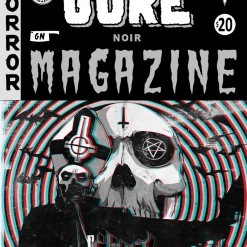 Books Gore Noir Magazine #11- Ltd Edition 3D Ghost Reversible Cover By Daniel Vega