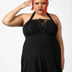 Killstar Gothica Halter Dress Women's Stuff