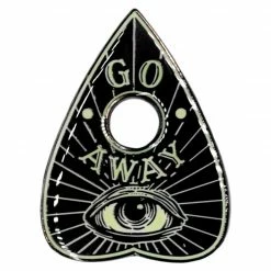 Kreepsville666 Go Away Glow Planchette Enamel Pin