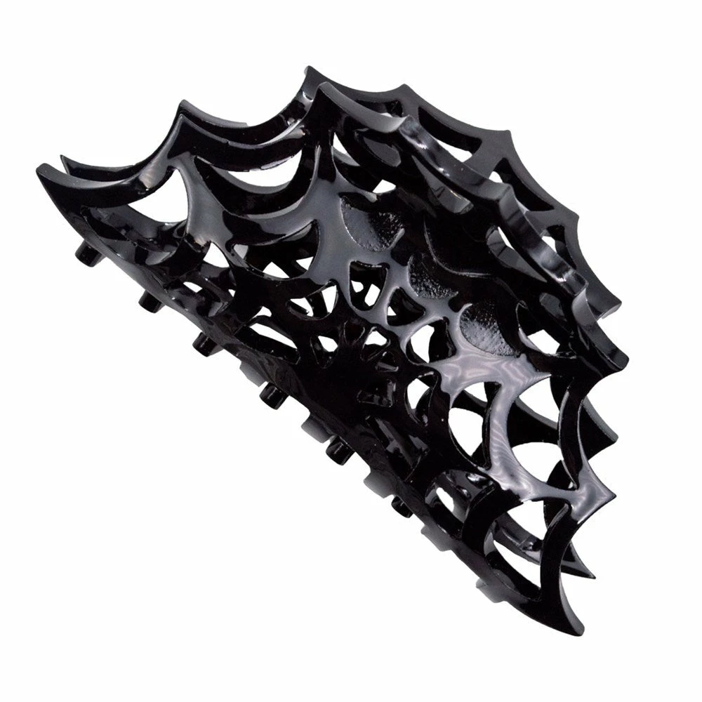 Kreepsville666 Spiderweb Hair Claw Clip Black Accessories 3 Kreepsville666 Spiderweb Hair Claw Clip Black Accessories