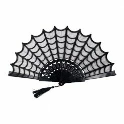 Kreepsville666 Accessories Spiderweb Lace Hand Fan