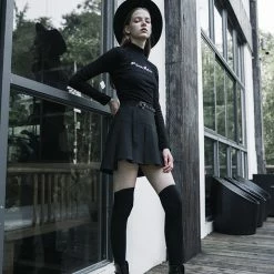 Punk Rave Women's Stuff Hardcore Girl Pleated Skirt