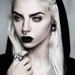 Rogue And Wolf Hecate Ring In Slate Steel