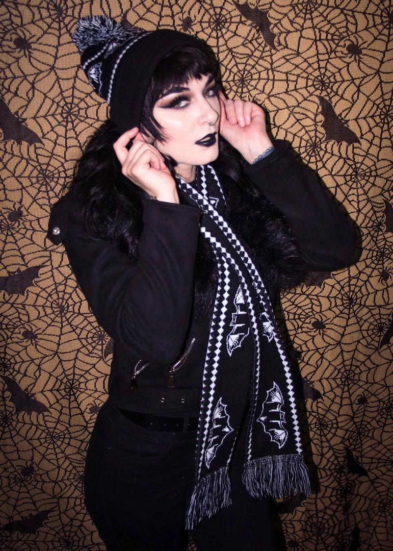 Bloody Rose Boutique Nokturnal Bats Scarf Men's Stuff 4 Bloody Rose Boutique Nokturnal Bats Scarf Men's Stuff