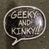 Pins Geeky And Kinky Logo Pin - Glitter Black 2 Pins Geeky And Kinky Logo Pin - Glitter Black