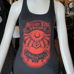 Bloody Rose Boutique Bloody Rose Bat - Red - Women's Tank Top Women's Stuff