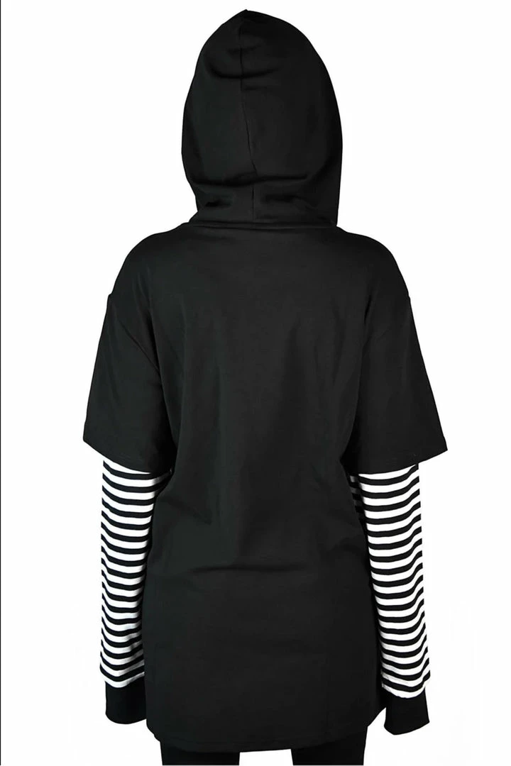 Killstar Jax Hooded Top - Black & White Men's Stuff 6 Killstar Jax Hooded Top - Black & White Men's Stuff
