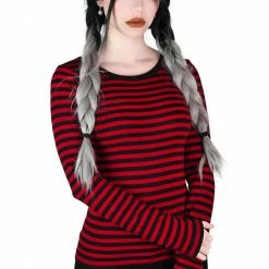 Killstar Jett Long Sleeve Top - Blood Women's Stuff