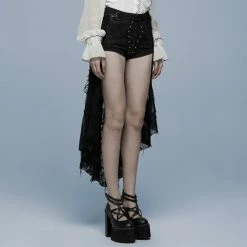 Punk Rave Gothic Coffin Shorts