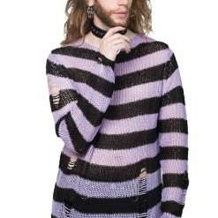 Killstar Lavender Mist Knit Sweater