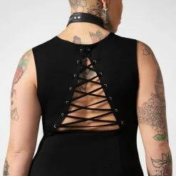 Killstar Women's Stuff Lawless Lace-Up Dress