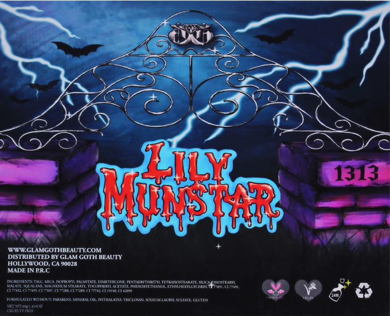 Glam Goth Beauty Lily Munstar Palette Hair And Makeup 6 Glam Goth Beauty Lily Munstar Palette Hair And Makeup