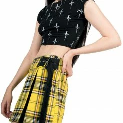 Lip Service Dagger Print Baby Tee Women's Stuff