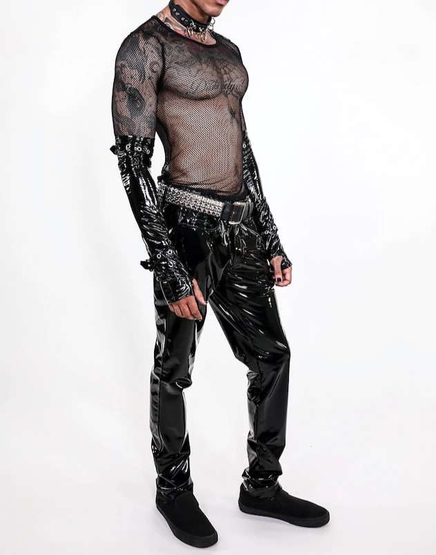 Lip Service Skinny PVC Vinyl Stretch Jeans 6 Lip Service Skinny PVC Vinyl Stretch Jeans