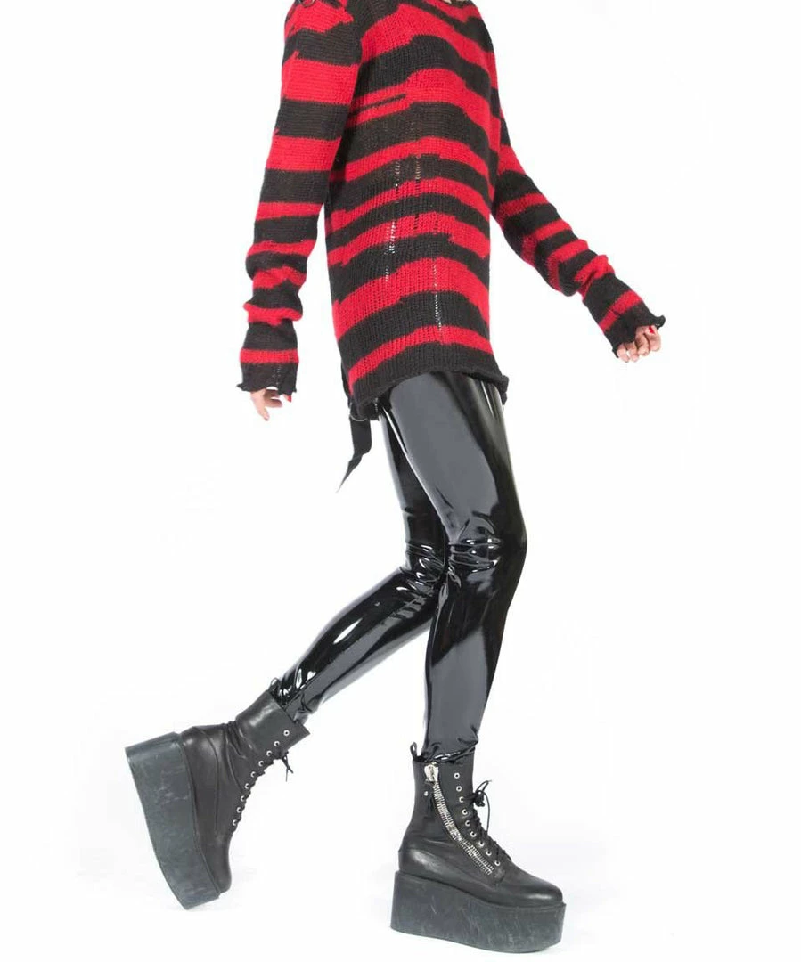 Lip Service Women's Stuff 4-Way Stretch PVC Leggings 7 Lip Service Women's Stuff 4-Way Stretch PVC Leggings