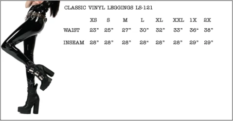 Lip Service Women's Stuff 4-Way Stretch PVC Leggings 8 Lip Service Women's Stuff 4-Way Stretch PVC Leggings