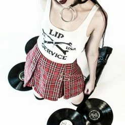 Lip Service Punk & Disorderly Skirt - Red Plaid