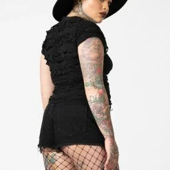 Killstar Malicia Lace-Up Top Women's Stuff 8 Killstar Malicia Lace-Up Top Women's Stuff