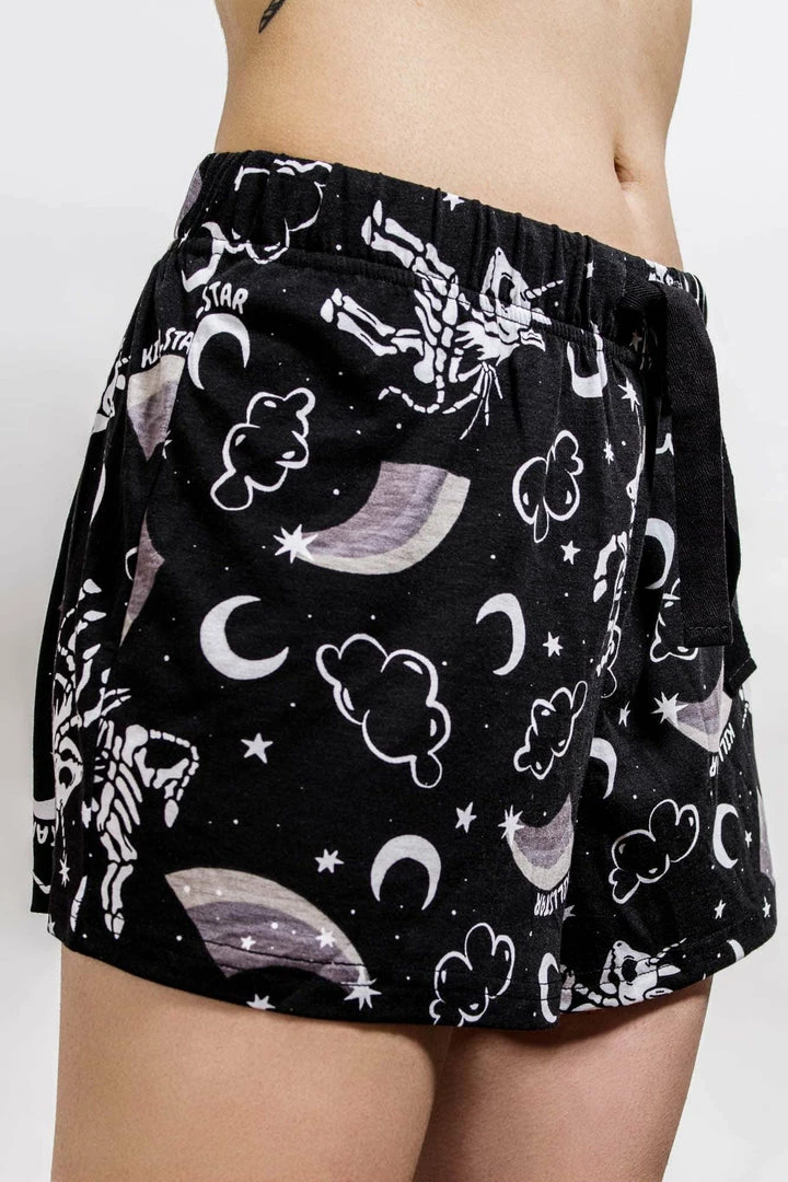 Killstar Plus Size Moonbow Lounge Shorts 3 Killstar Plus Size Moonbow Lounge Shorts