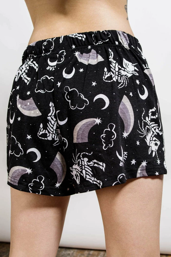Killstar Plus Size Moonbow Lounge Shorts 4 Killstar Plus Size Moonbow Lounge Shorts