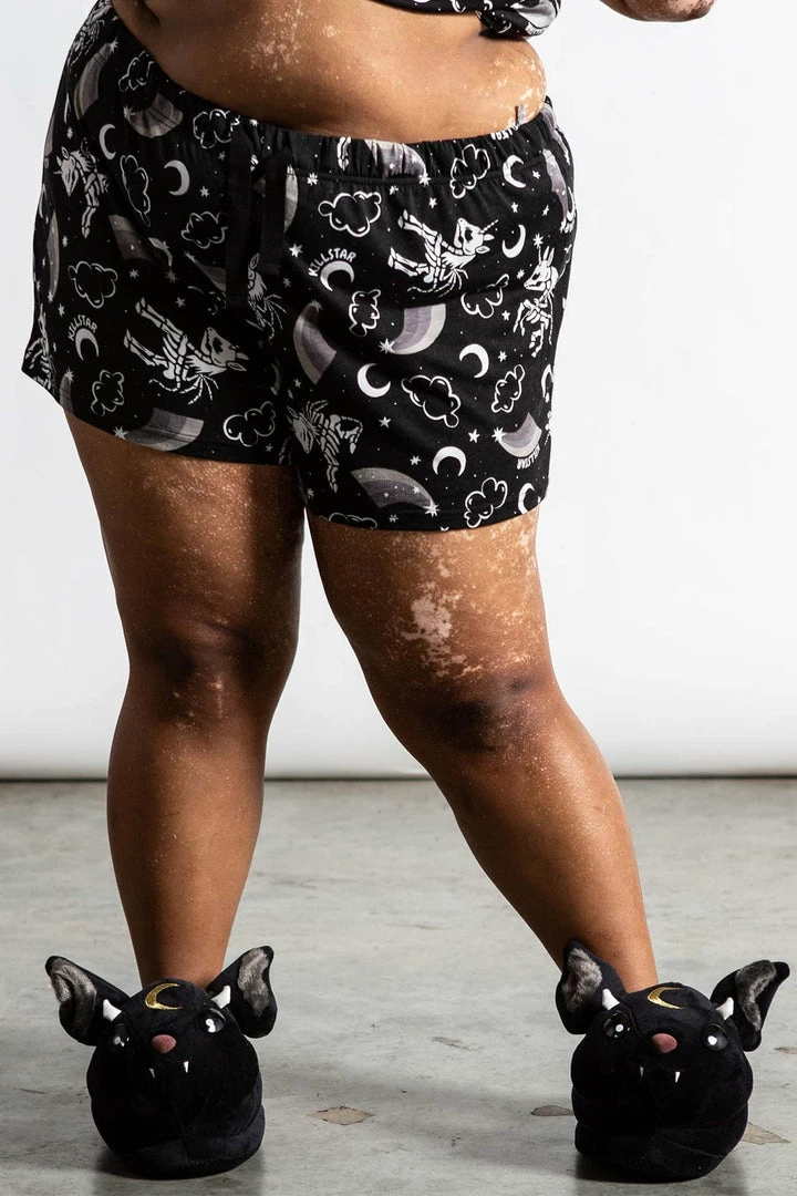 Killstar Plus Size Moonbow Lounge Shorts 6 Killstar Plus Size Moonbow Lounge Shorts