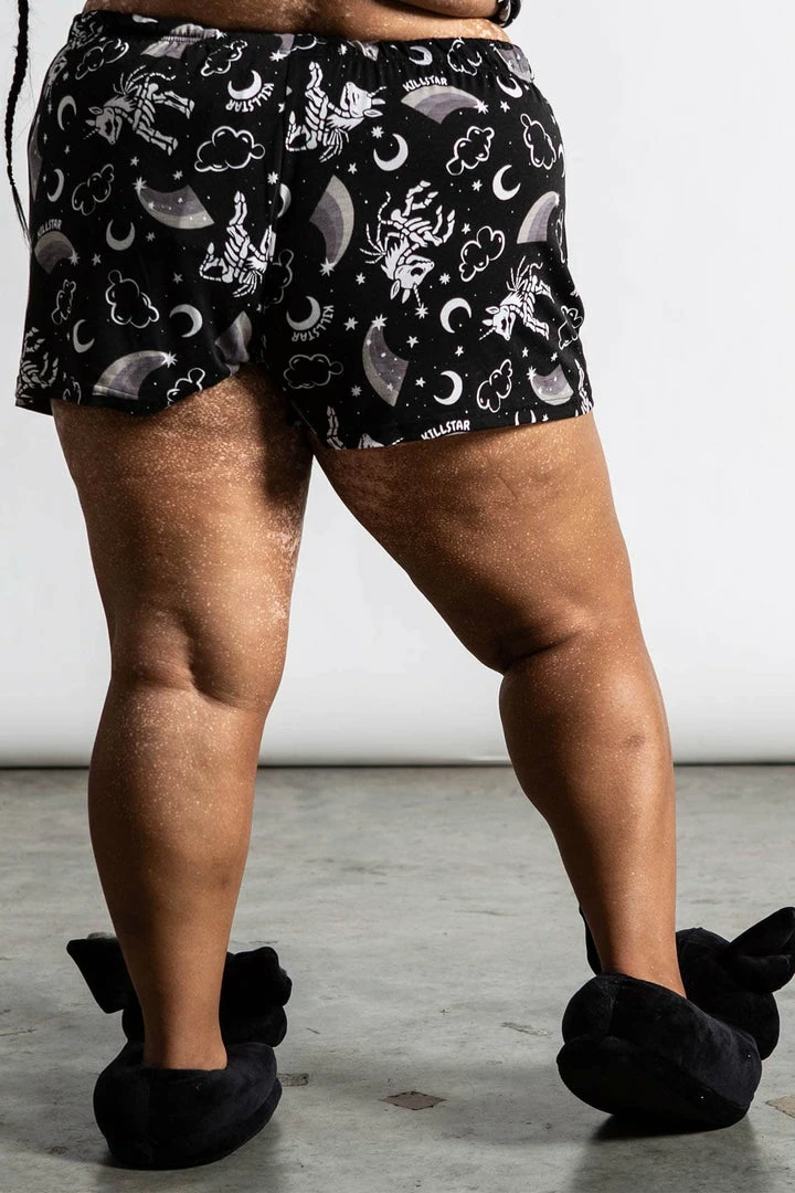 Killstar Plus Size Moonbow Lounge Shorts 5 Killstar Plus Size Moonbow Lounge Shorts