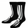 TeeHee Men's Skeleton Foot Polyester Crew Socks 2 TeeHee Men's Skeleton Foot Polyester Crew Socks