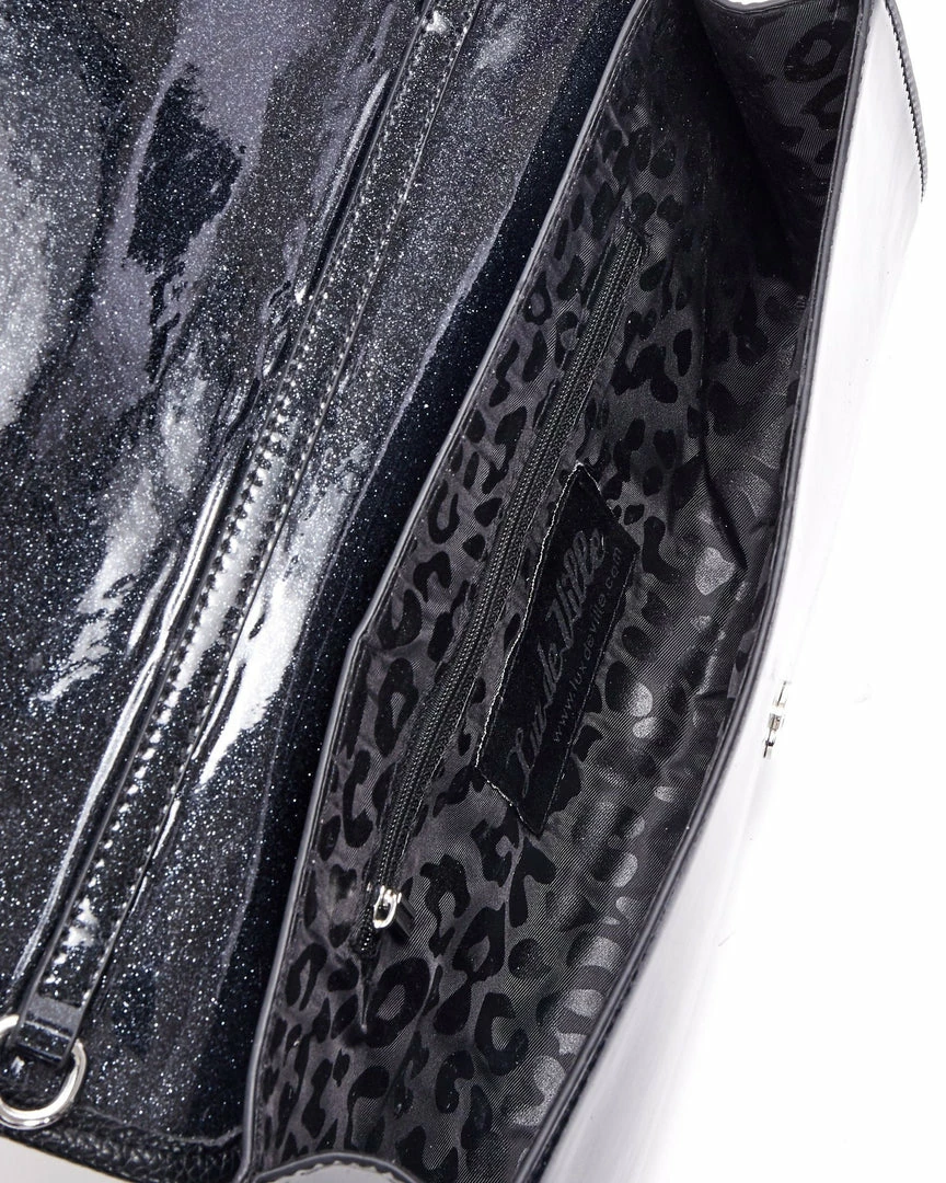 Lux De Ville Mini Hellraiser Tote Black And Midnight Sparkle Bags & Backpacks 6 Lux De Ville Mini Hellraiser Tote Black And Midnight Sparkle Bags & Backpacks