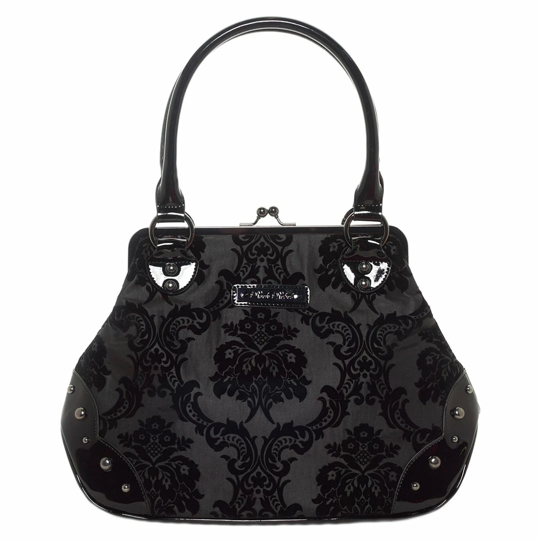 Rock Rebel Mistress Kisslock Bag In Black 5 Rock Rebel Mistress Kisslock Bag In Black