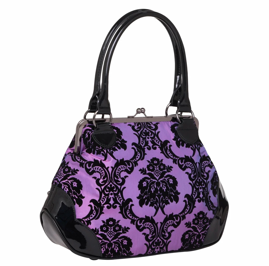 Rock Rebel Mistress Kisslock Bag In Purple Bags & Backpacks 4 Rock Rebel Mistress Kisslock Bag In Purple Bags & Backpacks
