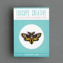 LuxCups Creative Pins Moth Enamel Pin 11 LuxCups Creative Pins Moth Enamel Pin