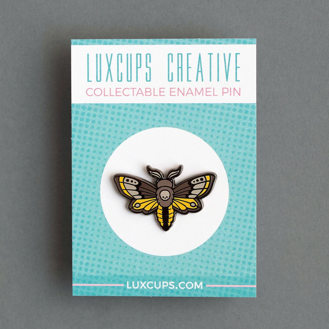 LuxCups Creative Pins Moth Enamel Pin 7 LuxCups Creative Pins Moth Enamel Pin