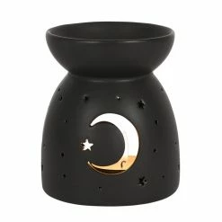 Gothic Gifts Black Mystical Moon Cut Out Oil Burner Gift Ideas
