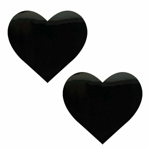 Neva Nude Accessories Dom Squad Black Wet Vinyl Heart Nipple Cover Pasties 3 Neva Nude Accessories Dom Squad Black Wet Vinyl Heart Nipple Cover Pasties