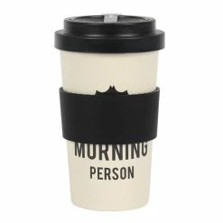 Gothic Gifts Not A Morning Person Bamboo Eco Travel Mug