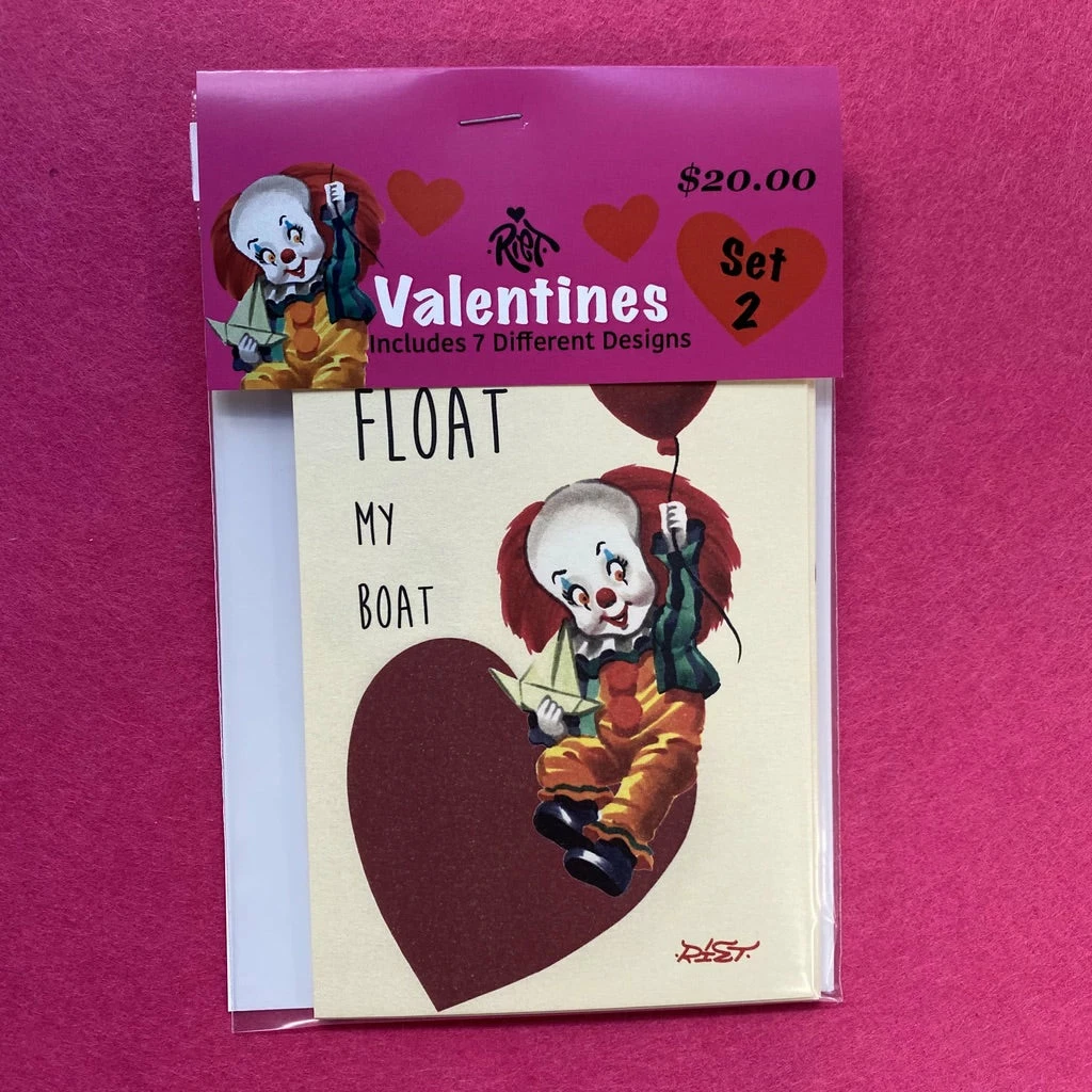 One Man Riet Other Horror Valentine Cards - Set 2 3 One Man Riet Other Horror Valentine Cards - Set 2