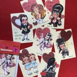 One Man Riet Horror Valentine Cards - Set 5