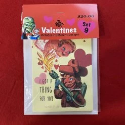 One Man Riet Other Horror Valentine Cards - Set 9