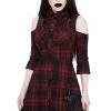 Killstar Paranormal Shirt-Dress [TARTAN]