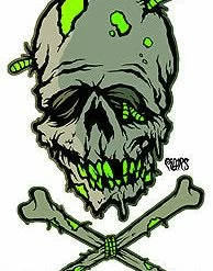 Poster Pop Pigors Zombie Skull Sticker Gift Ideas