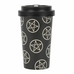 Gothic Gifts Pentagram Bamboo Eco Travel Mug Gift Ideas
