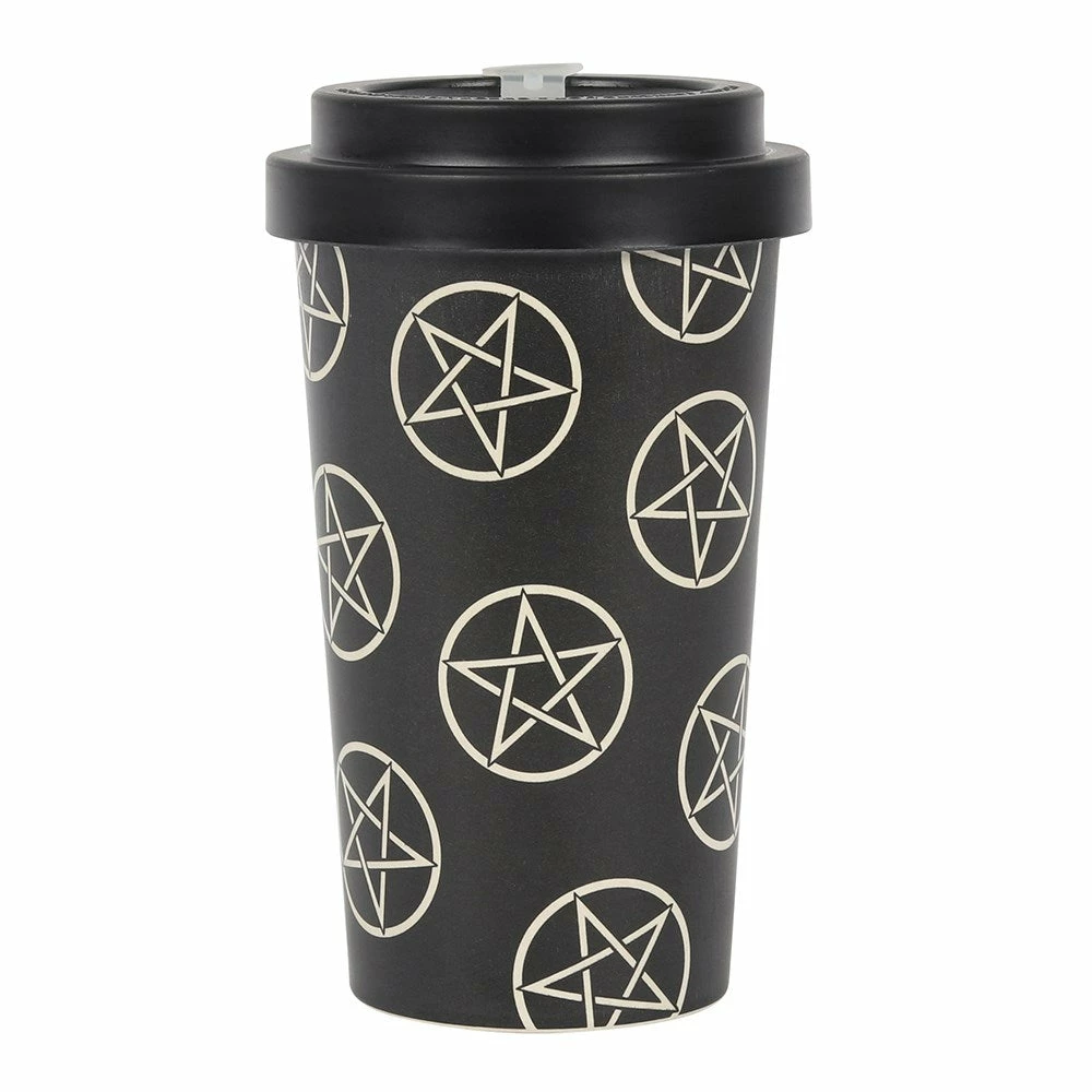 Gothic Gifts Pentagram Bamboo Eco Travel Mug Gift Ideas 3 Gothic Gifts Pentagram Bamboo Eco Travel Mug Gift Ideas
