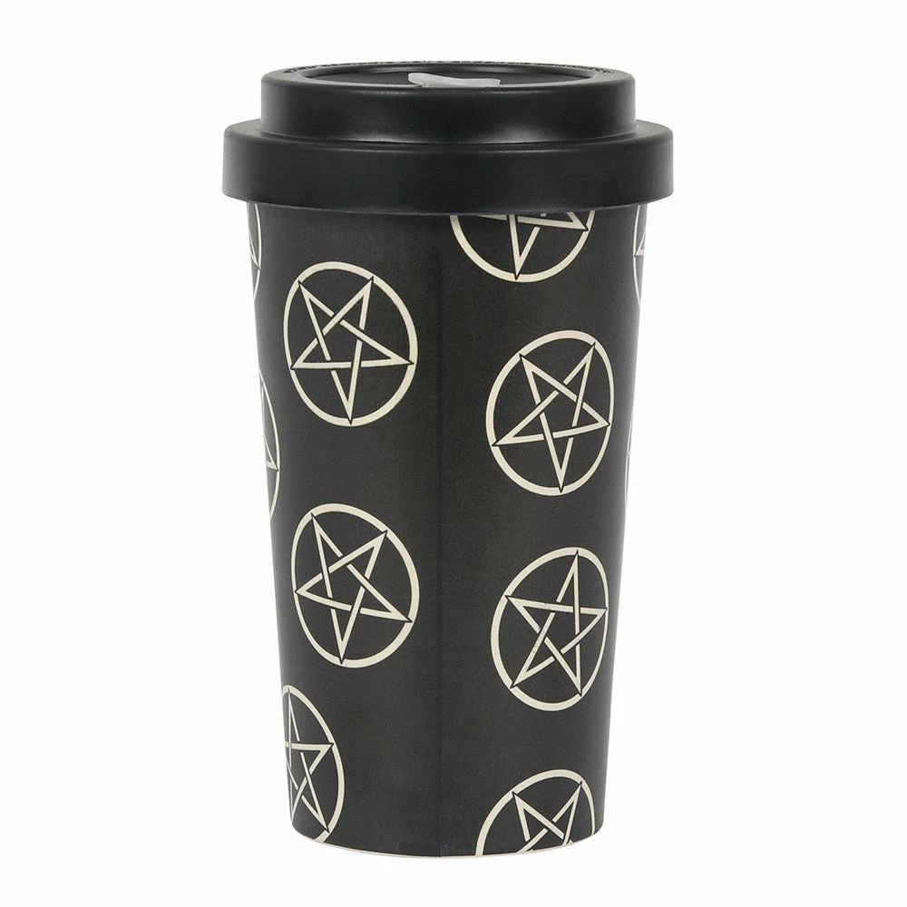 Gothic Gifts Pentagram Bamboo Eco Travel Mug Gift Ideas 4 Gothic Gifts Pentagram Bamboo Eco Travel Mug Gift Ideas