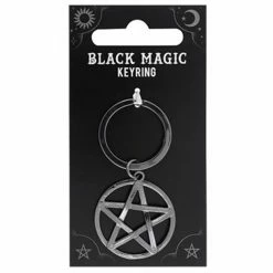 Gothic Gifts Pentagram Keyring