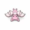 LuxCups Creative Pink Bat Enamel Pin 1 LuxCups Creative Pink Bat Enamel Pin
